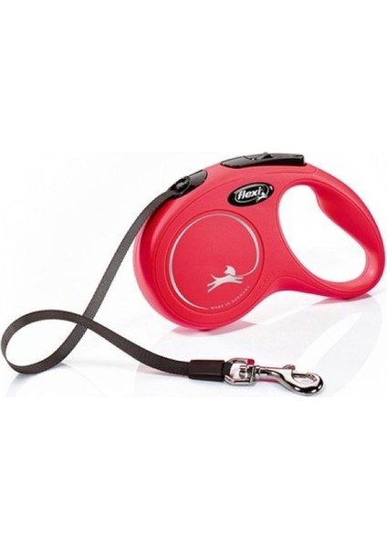 New Classic Şerit Tasma medıum 5 m Otomatik Uzatma Şeritli Köpek Gezdirme Tasması