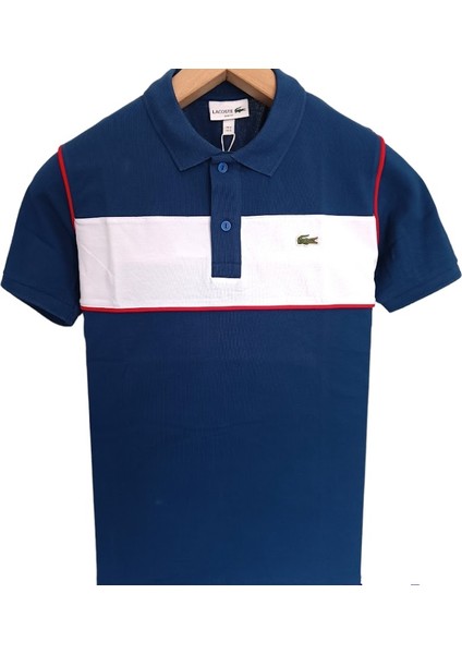 Renk Bloklu Polo Yaka T-Shirt