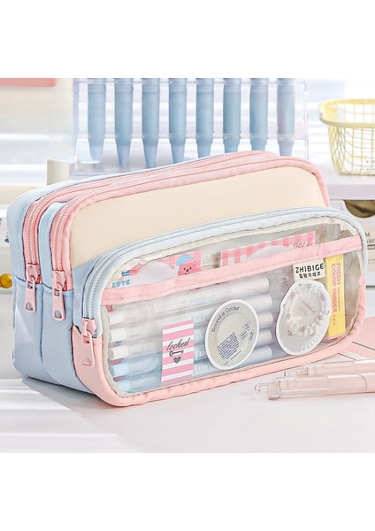 Kızlar ve Erkekler Için Şeffaf Büyük Kapasiteli Kalem Kutusu (Yurt Dışından) fiyatları