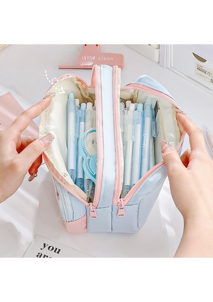 Kızlar ve Erkekler Için Şeffaf Büyük Kapasiteli Kalem Kutusu (Yurt Dışından) modelleri