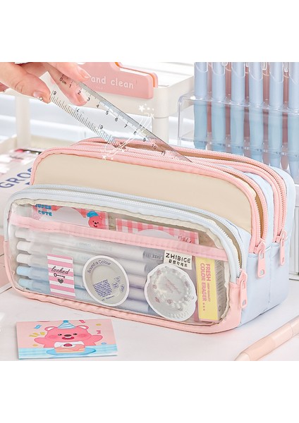 Kızlar ve Erkekler Için Şeffaf Büyük Kapasiteli Kalem Kutusu (Yurt Dışından) indirimleri