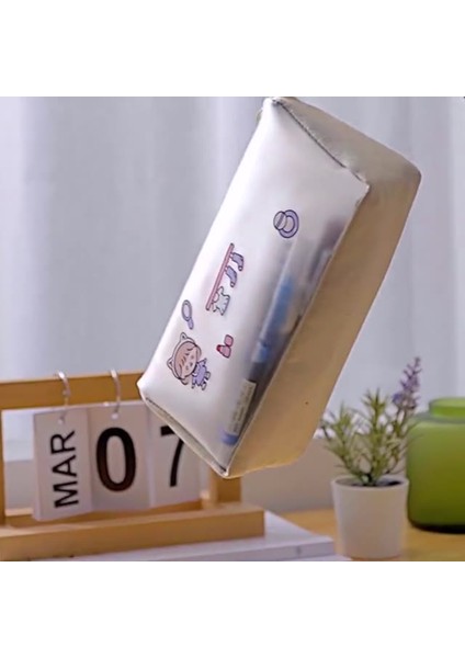 Büyük Kapasiteli Dikişli Yarı Saydam Kalem Kutusu (Yurt Dışından) fiyatları