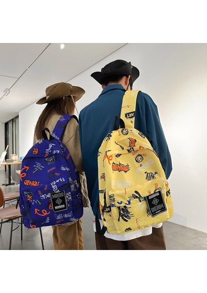Öğrenciler Için Moda Kişilik Graffiti Sırt Çantası (Yurt Dışından)