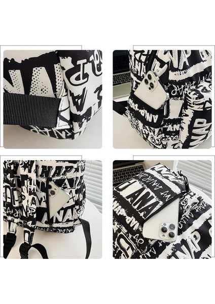 Öğrenciler Için Moda Kişilik Graffiti Sırt Çantası (Yurt Dışından)