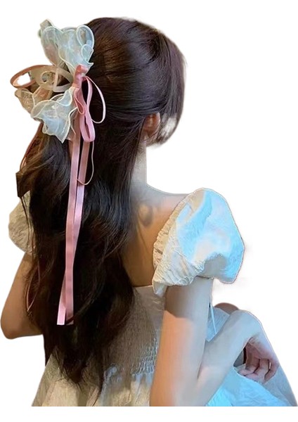 Kumaş Çiçek Klipsi Saç Tokası (Yurt Dışından)