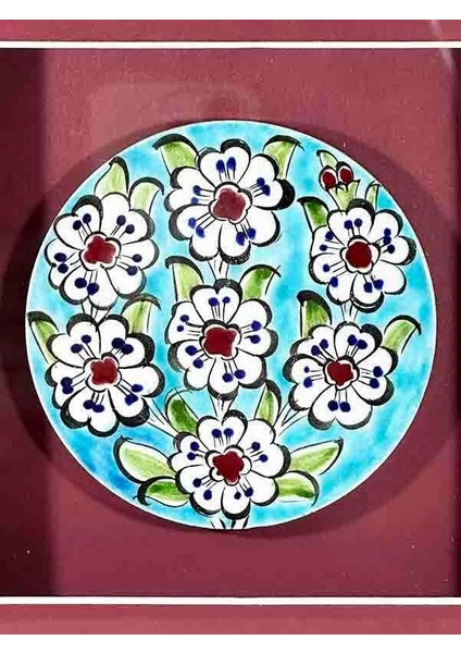 Turkuaz Zemin Hayat Ağacı Iznik Çini Plaket fiyatları