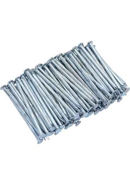 Kanallı Çelik Beton Çivisi Beyaz 5X80 mm (100 Lü Paket)