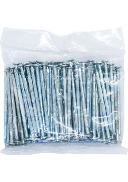 Kanallı Çelik Beton Çivisi Beyaz 5X80 mm (100 Lü Paket)