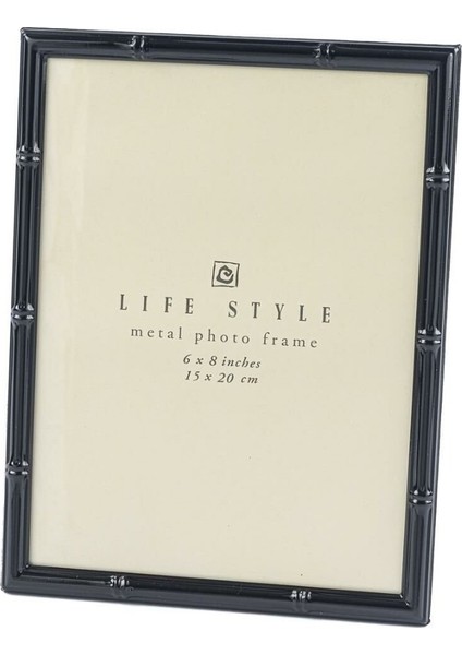 Siyah Çerçeve 15X20CM Dekoratif Hediyelik Metal Life Style 1 Adet