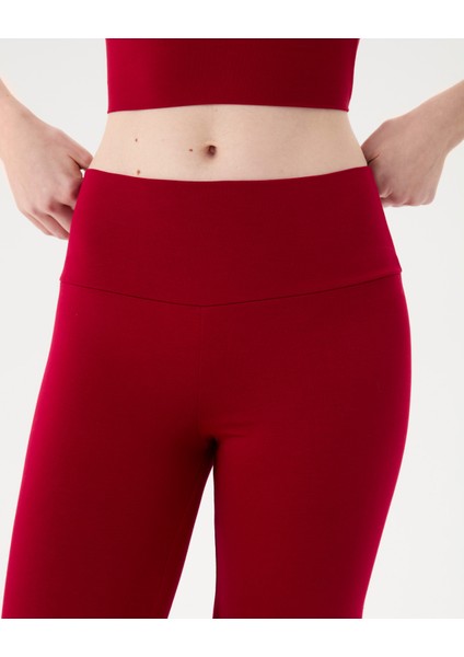 Kırmızı Şortlu Yoga Pantolon Ince Dökümlü Yoga Pantolon fırsatları