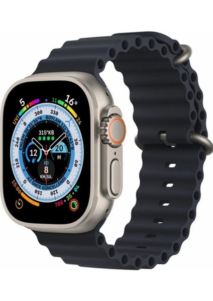 Ultra 8 2.1 Inç IPS Ekran Konuşma ve Nfc Özellikli Akıllı Saat - Siyah 11