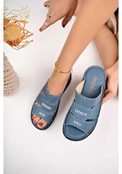 Deri Kadın Deri Terlik TRC62-0213 fiyatları