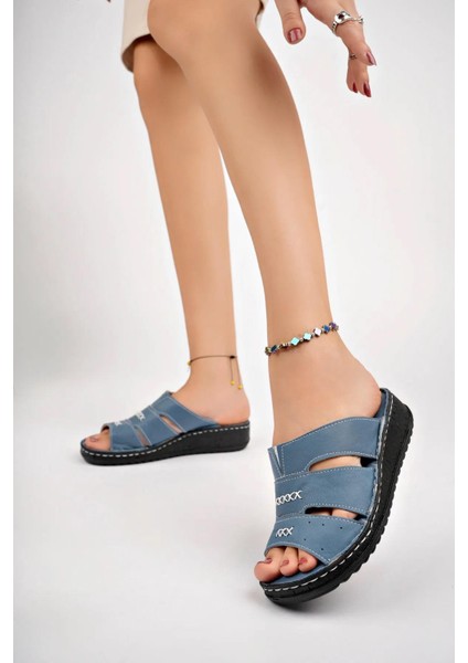 Deri Kadın Deri Terlik TRC62-0213 modelleri