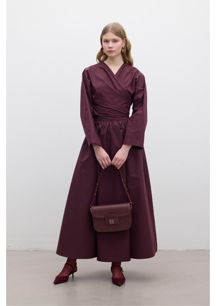 Volanlı Premıum Etek Haki modelleri