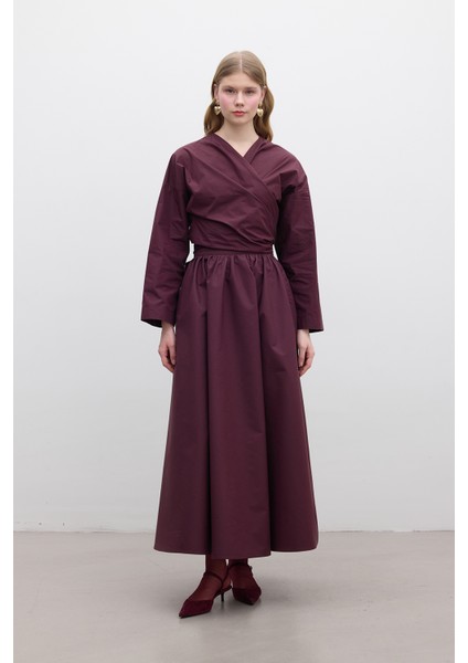 Volanlı Premıum Etek Haki indirimleri