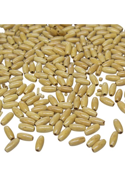 8 mm Arpa Ham Ahşap Boncuk 34 gr (175 Adet)