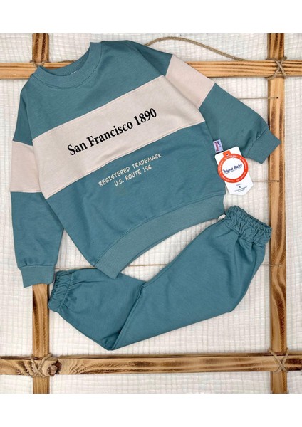 Erkek Çocuk San Francisco Yazılı Mevsimlik Pamuklu Takım