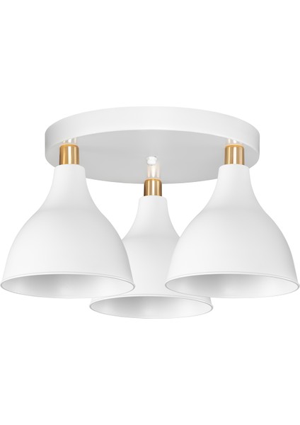 Ronda Üçlü Plofonyer Avize Beyaz fiyatları