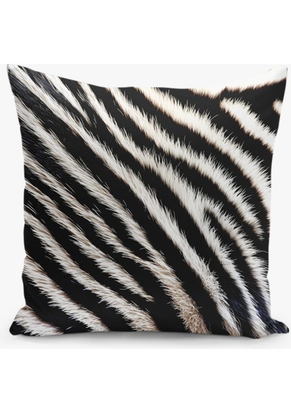 4 Lü Çift Taraflı Dijital Baskı Kırlent Kılıfı Zebra Desenli modelleri