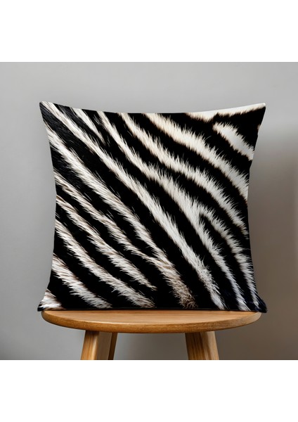 4 Lü Çift Taraflı Dijital Baskı Kırlent Kılıfı Zebra Desenli indirimleri