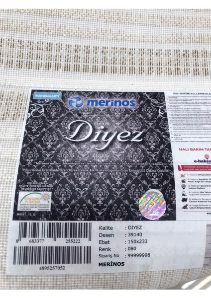 Halı 150 x 233 Diyez Koleksiyonu 39140-080 fırsatları