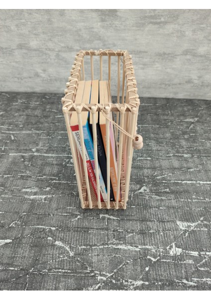 Bambu Çubuklu Boncuklu Dergilik 25 cm