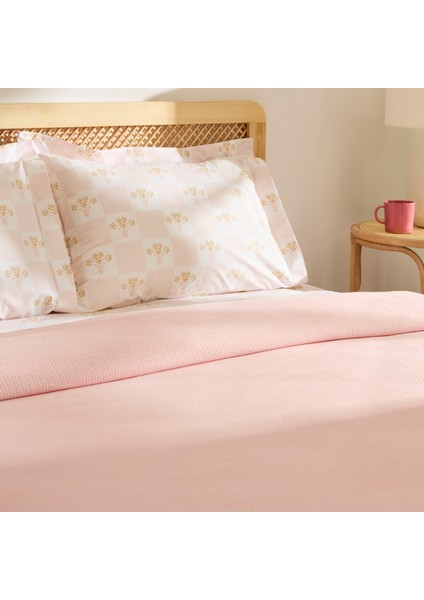 Runa %100 Pamuk Çift Kişilik Pike Takımı Rose