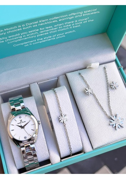 Çelik Kordon Çelik Takı Seti Hediyeli 2yıl Garantili 3 Atm Kadın Kol Saati DX13688.1