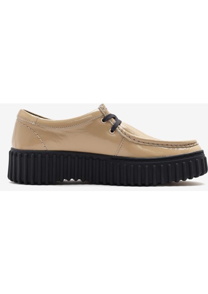 Kadın Beige Patent Günlük Ayakkabı
