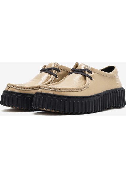 Kadın Beige Patent Günlük Ayakkabı