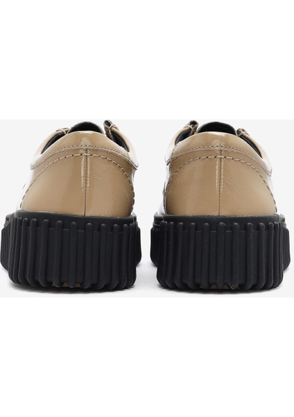 Kadın Beige Patent Günlük Ayakkabı