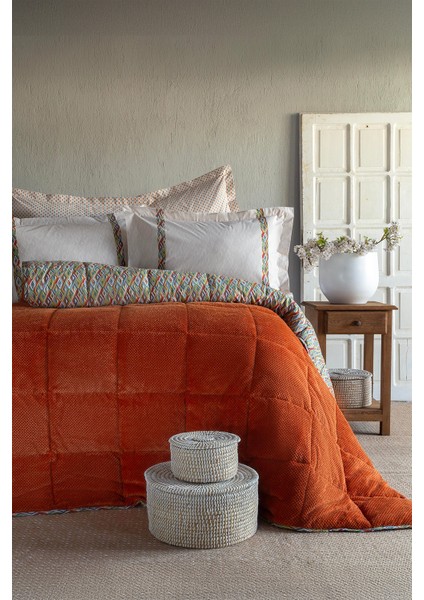 Lowel Terracotta Softly Çift Kişilik Uyku Seti