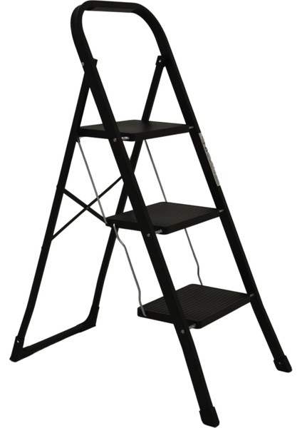 3 Basamaklı Metal Merdiven Hardy Siyah (1.30 Metre) fiyatları