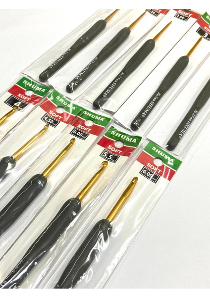 Silikon Saplı Alüminyum Tığ – Yumuşak Tutuşlu, Ergonomik Örgü Tığı