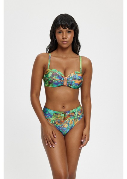 B11039 Biye Detaylı Boş Kaplı Straplez Bk Tk