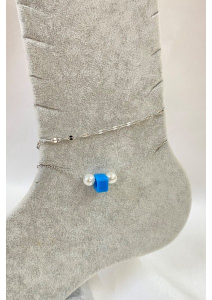 Gümüş Renk Inci Bodrum Model Singapur ve Sf Zincir Çelik Halhal - 3274 fırsatları