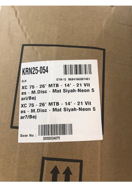 Xc 75 Disk Fren 26 Jant 14 Kadro Dağ Bisikleti 2025 Model