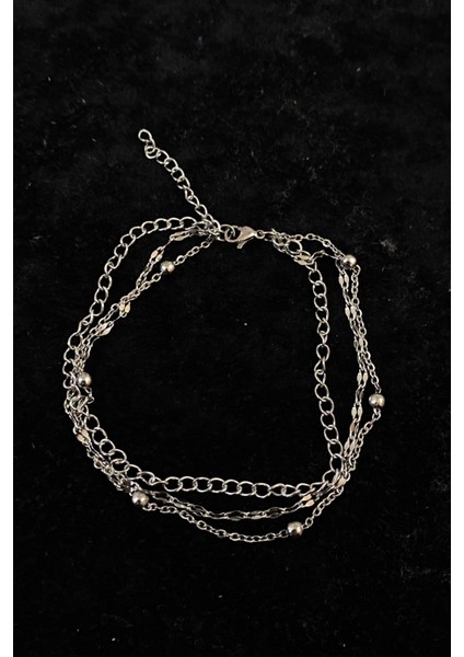 Gümüş Renk Uzatma Singapur Top Zincir Çelik Halhal - 3275 fırsatları