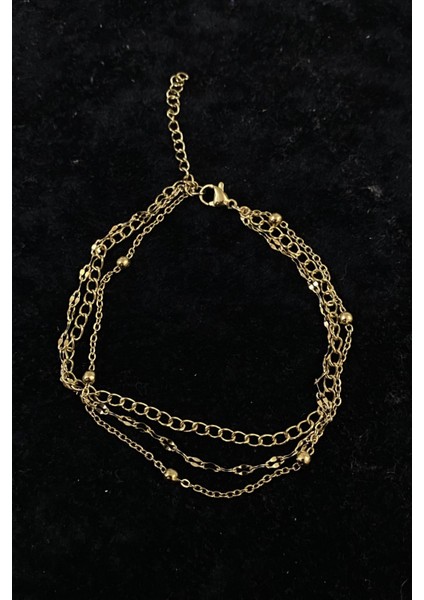 Altın Renk Uzatma Singapur Top Zincir Çelik Halhal - 3273 fırsatları