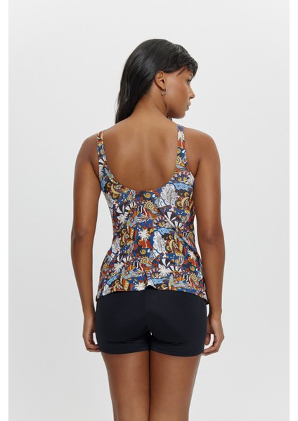T14004 Şortlu V Yaka Tankini modelleri