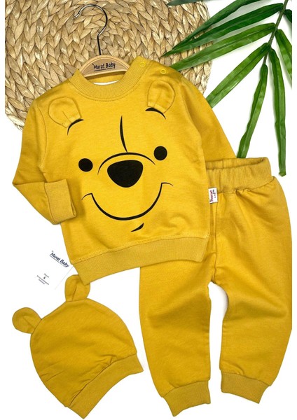 Erkek Bebek Winnie Pooh Mevsimlik 3'lü Takım