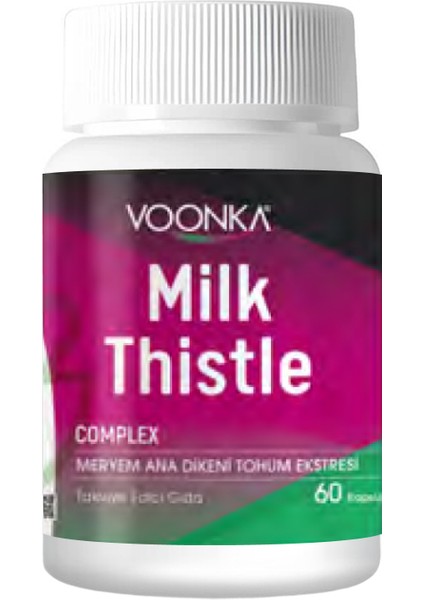 Milk Thistle Takviye Edici Gıda 60 Kapsül - Yeni Ambalaj