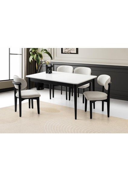 Finike Masa, Umay Sandalye, Beyaz, 130 x 80