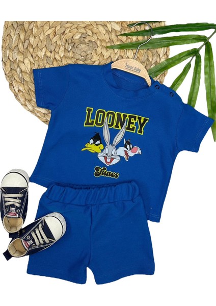 Erkek Bebek Buck Bunny ve Arkadaşları Yazlık Şortlu Takım