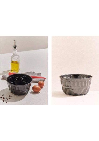 Mini Kek Kalıbı Karbon Çelik -17 Cm Çap- Airfryer Uyumlu Tekli