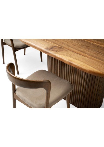 Bakü Masa, Mistral Kollu&kolsuz Sandalye, Ceviz, 160 x 85 fırsatları
