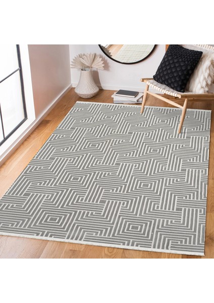 Babil Koleksiyonu Mikrofiber Iplik Jüt Taban Lüks Halı