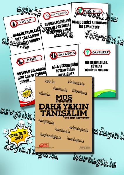 Tanışma Soru Kartları Sevgili Flört Arkadaş Kanka Eş ve Çiftler Için Ilişki - Hayat Yakınlaşma Oyunu