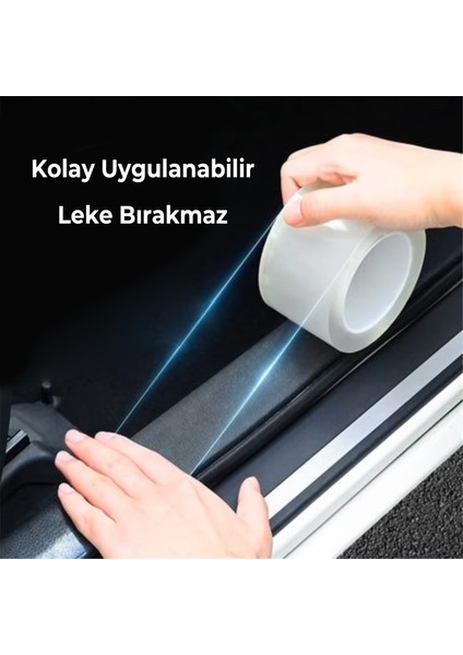 Kapı Çizik ve Koruma Bandı Çizik Önleyici Bant Kapı Koruma Şeffaf 5 Metre x 3 cm
