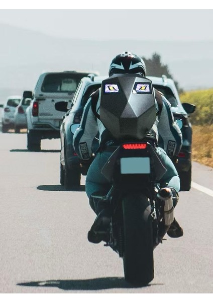 Prıme Karbon, LED Gözlü Motorcu Sırt Çantası Ledli Sırt Çantası, Telefon Kontrol Kask Taşıma Çantası indirimleri
